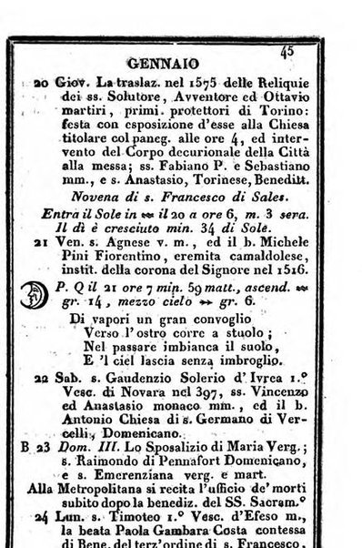 Il Palmaverde almanacco piemontese