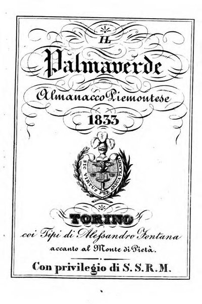 Il Palmaverde almanacco piemontese