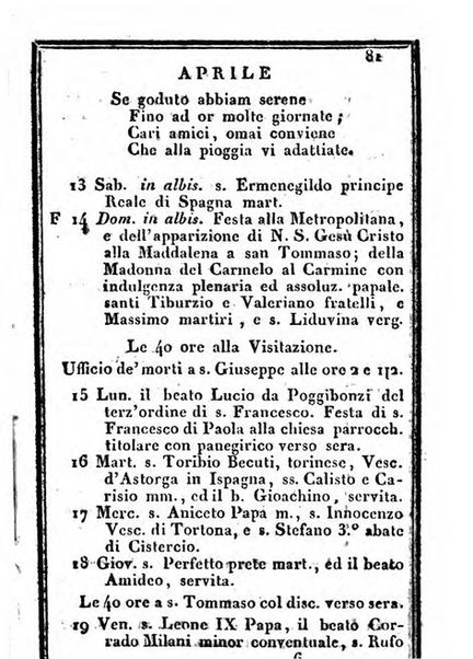 Il Palmaverde almanacco piemontese