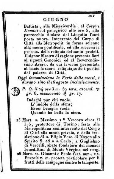 Il Palmaverde almanacco piemontese