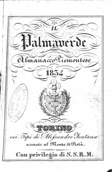 Il Palmaverde almanacco piemontese