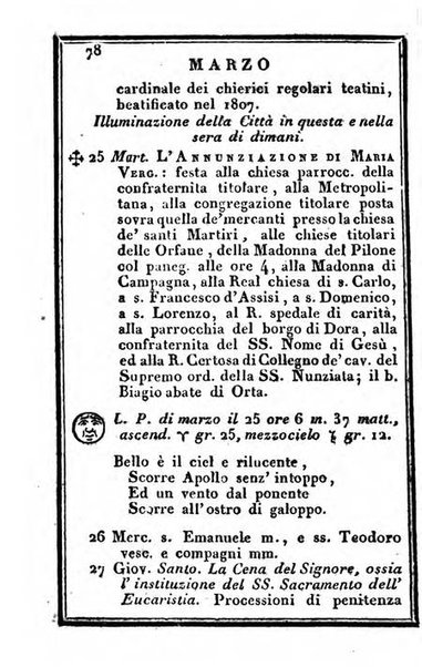 Il Palmaverde almanacco piemontese