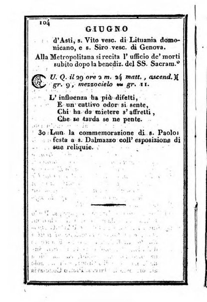 Il Palmaverde almanacco piemontese