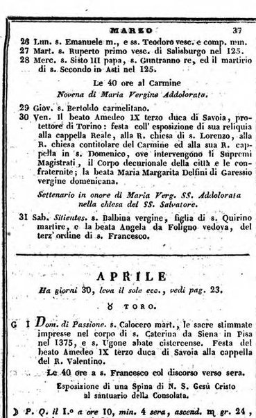 Il Palmaverde almanacco piemontese