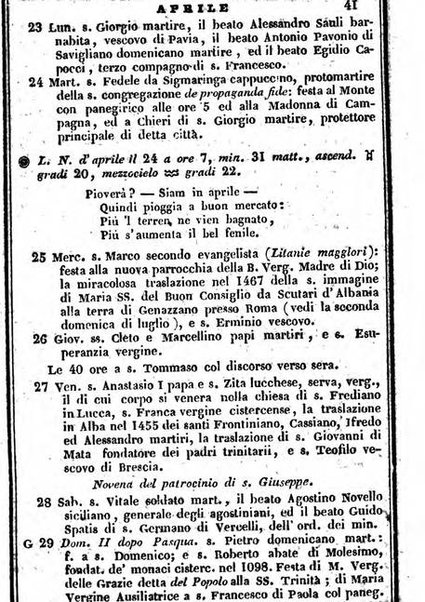 Il Palmaverde almanacco piemontese