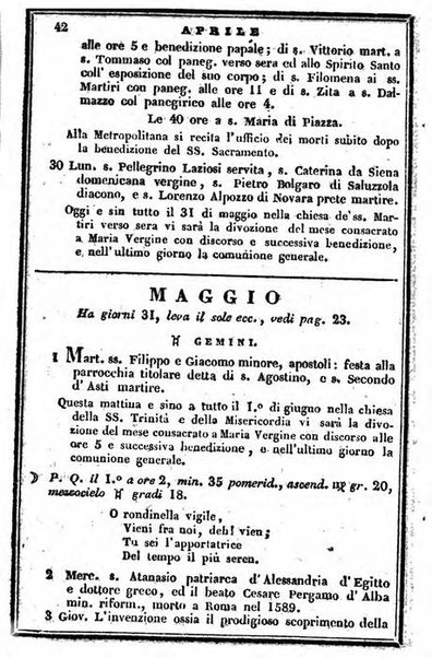 Il Palmaverde almanacco piemontese