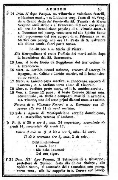 Il Palmaverde almanacco piemontese