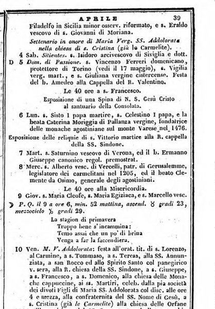 Il Palmaverde almanacco piemontese