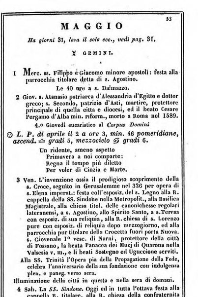 Il Palmaverde almanacco piemontese