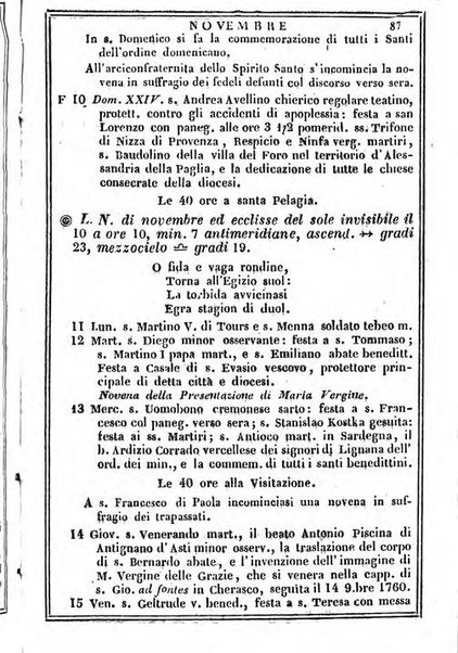 Il Palmaverde almanacco piemontese