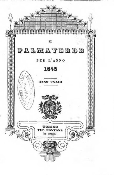 Il Palmaverde almanacco piemontese