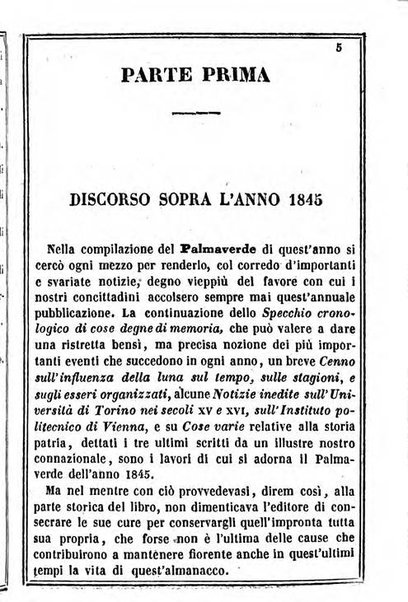 Il Palmaverde almanacco piemontese