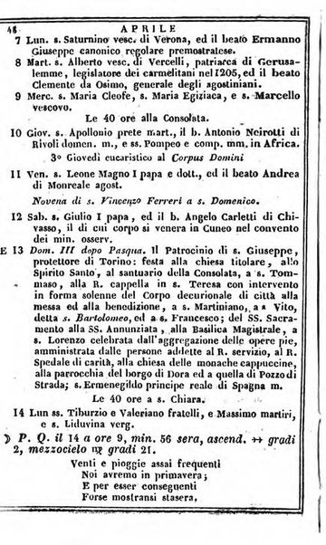 Il Palmaverde almanacco piemontese