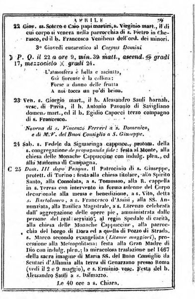 Il Palmaverde almanacco piemontese