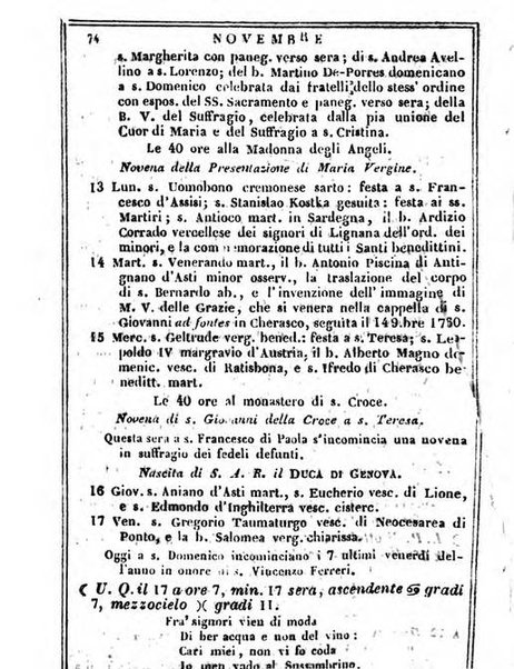 Il Palmaverde almanacco piemontese