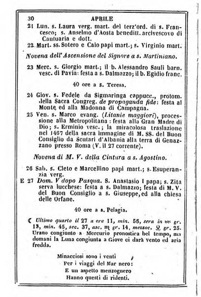 Il Palmaverde almanacco piemontese