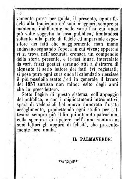 Il Palmaverde almanacco piemontese