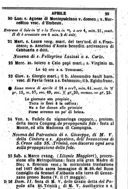 Il Palmaverde almanacco piemontese