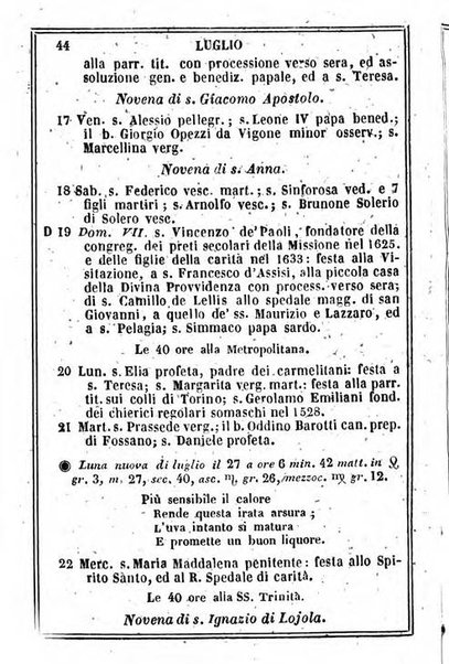 Il Palmaverde almanacco piemontese