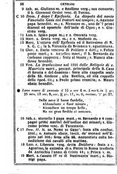 Il Palmaverde almanacco piemontese