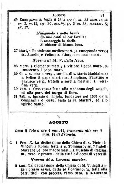 Il Palmaverde almanacco piemontese