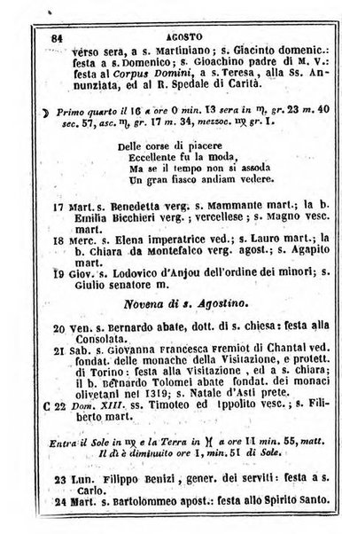 Il Palmaverde almanacco piemontese