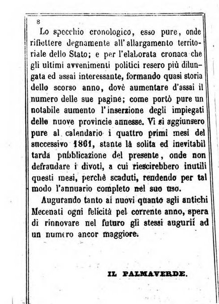 Il Palmaverde almanacco piemontese