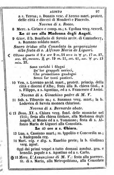 Il Palmaverde almanacco piemontese