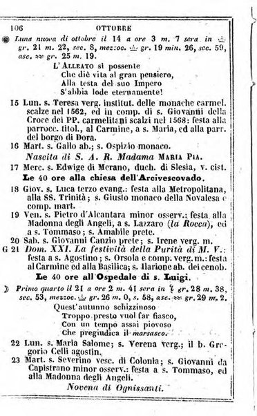 Il Palmaverde almanacco piemontese