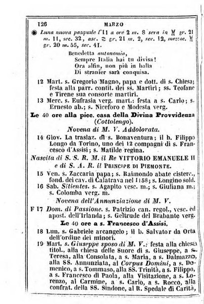 Il Palmaverde almanacco piemontese