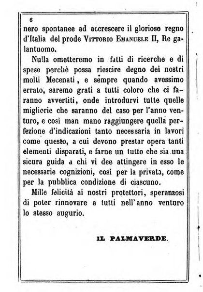 Il Palmaverde almanacco piemontese