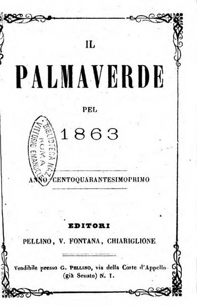 Il Palmaverde almanacco piemontese