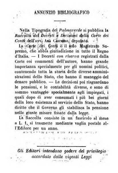 Il Palmaverde almanacco piemontese