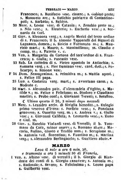 Il Palmaverde almanacco piemontese