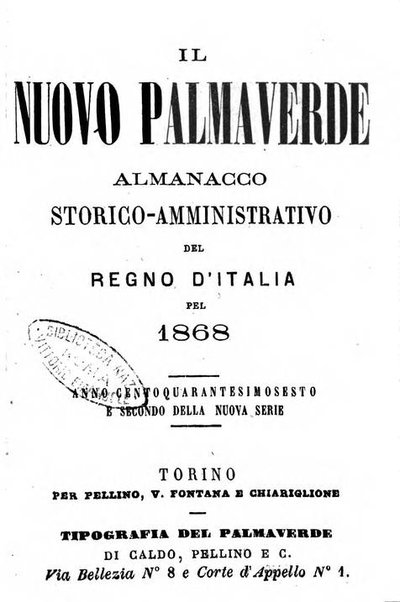 Il Palmaverde almanacco piemontese