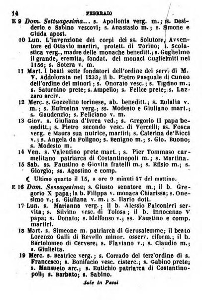 Il Palmaverde almanacco piemontese