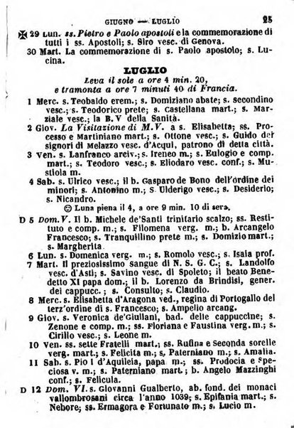 Il Palmaverde almanacco piemontese