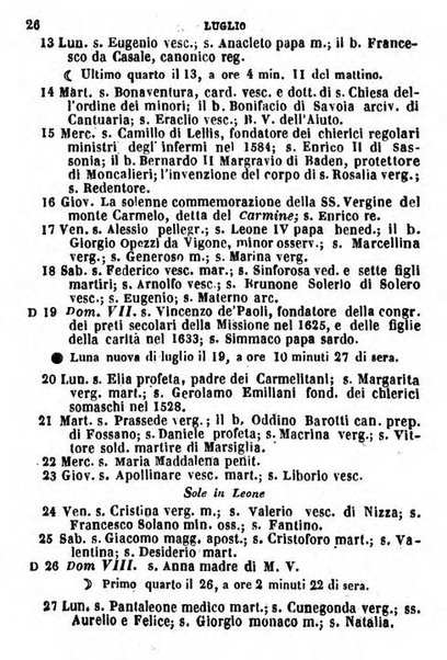 Il Palmaverde almanacco piemontese