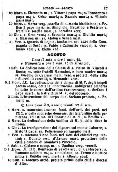 Il Palmaverde almanacco piemontese