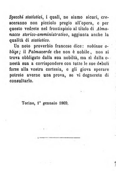 Il Palmaverde almanacco piemontese