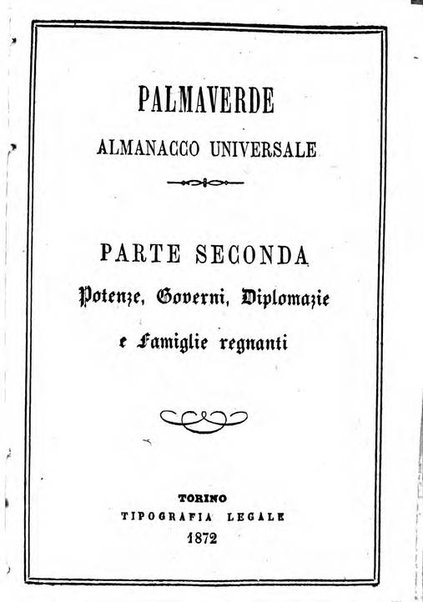 Il Palmaverde almanacco piemontese