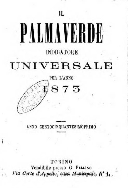 Il Palmaverde almanacco piemontese