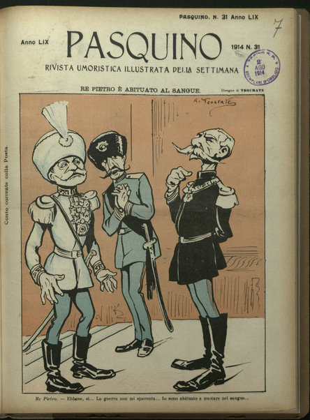 Pasquino : giornale umoristico, non politico, con caricature