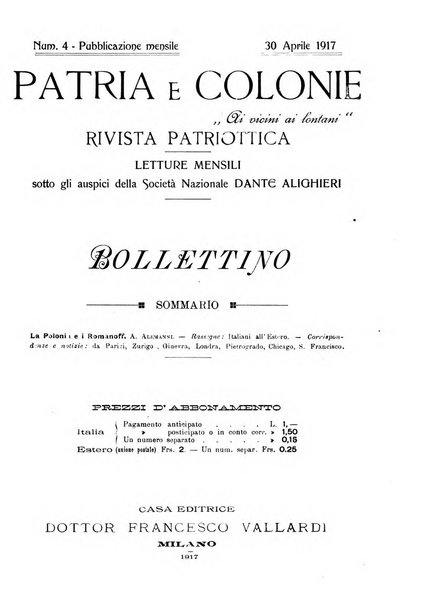 Patria e colonie