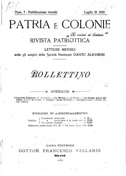 Patria e colonie