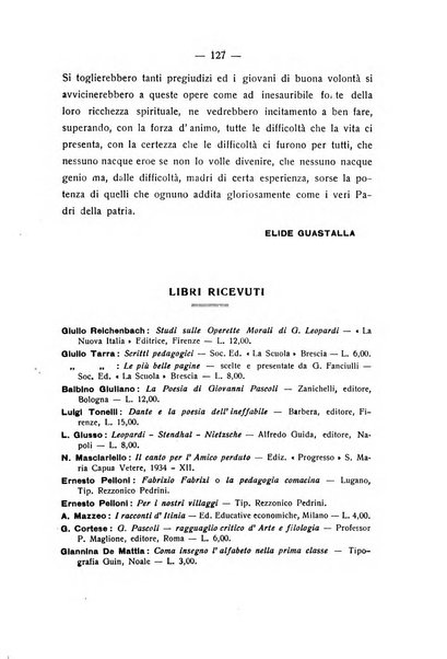 La pedagogia italiana antologia di tecnica scolastica e storia dell'educazione