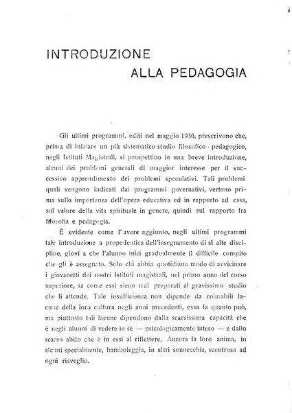 La pedagogia italiana antologia di tecnica scolastica e storia dell'educazione