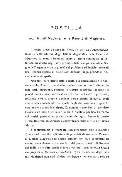 La pedagogia italiana antologia di tecnica scolastica e storia dell'educazione