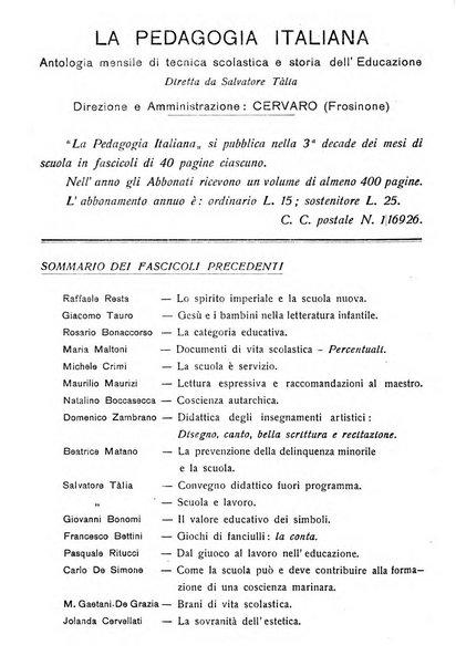 La pedagogia italiana antologia di tecnica scolastica e storia dell'educazione