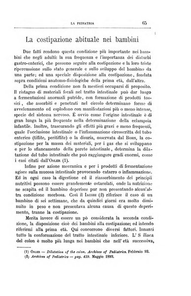La pediatria periodico mensile indirizzato al progresso degli studi sulle malattie dei bambini